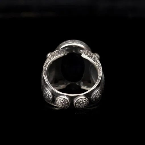 One of a Kind Blue Sapphire Silver Ring No7