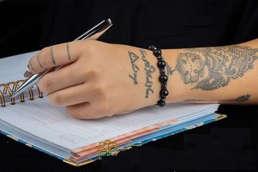 Black Onyx Adjustable Beaded Bracelet No2