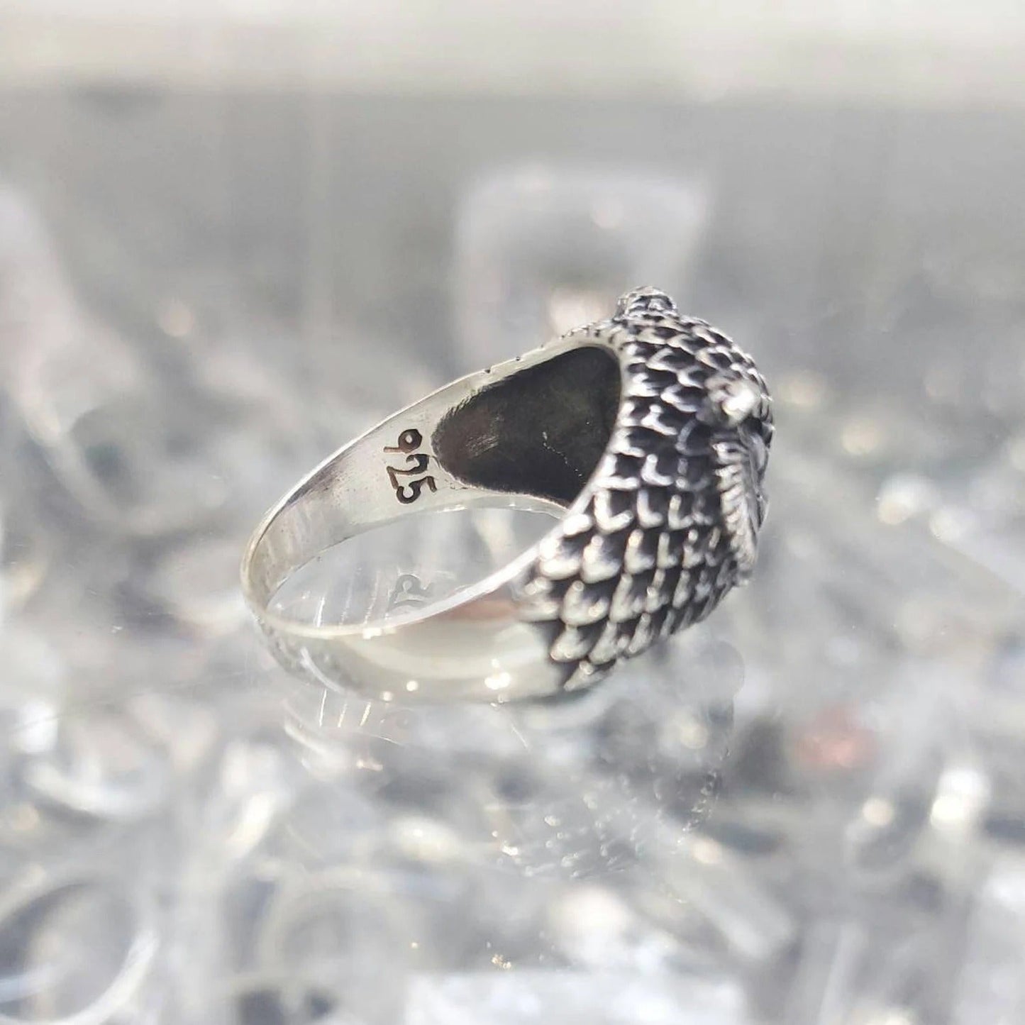 Owl Ring, 925 Sterling Silver Unisex Ring
