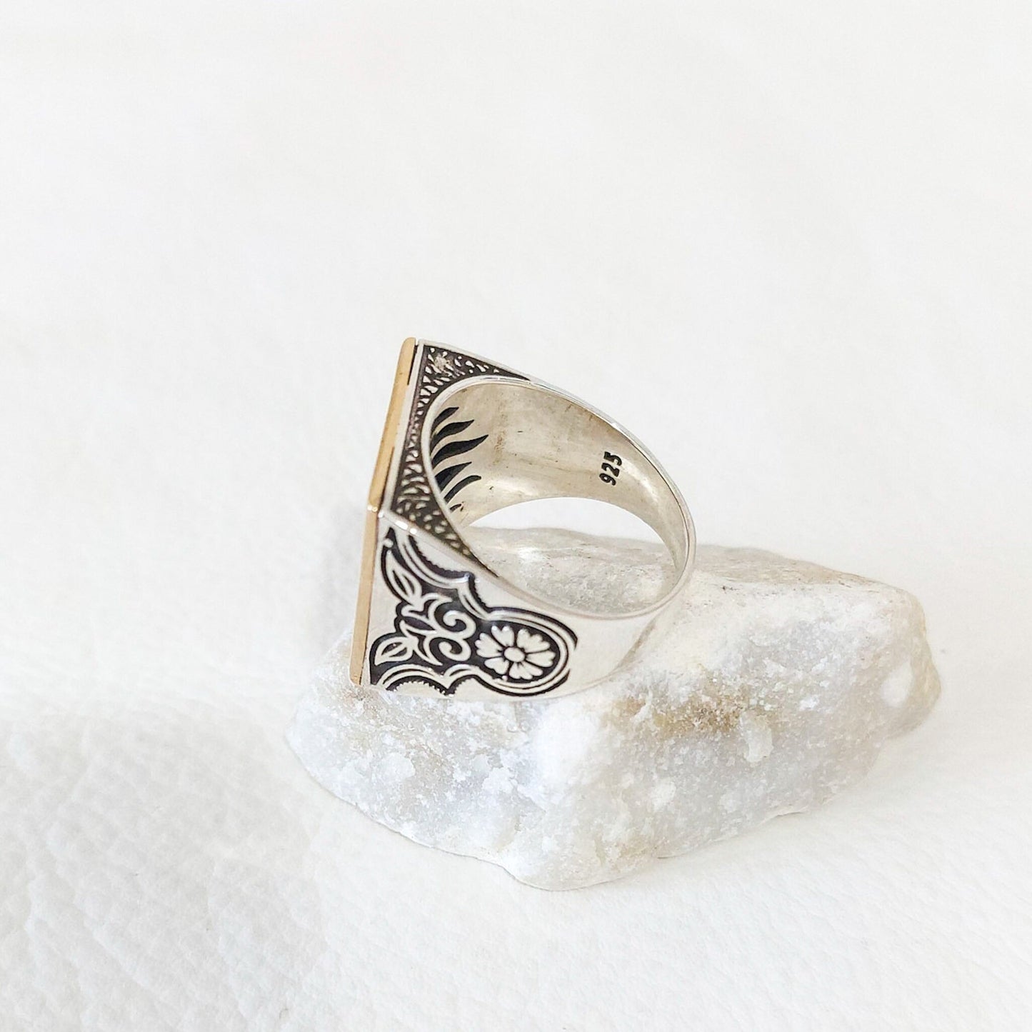 925 Sterling Silver Scales of Justice Ring