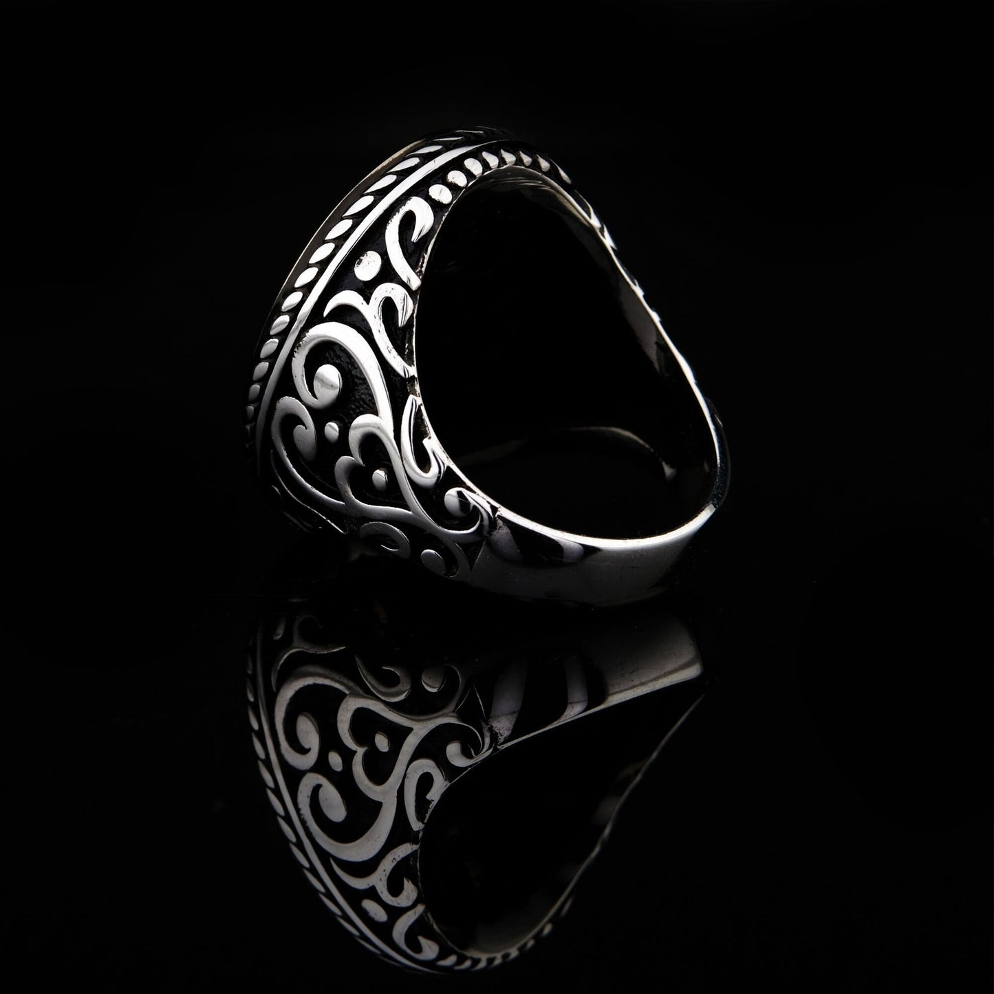 Silver Islamic Ring, Surah Al Falaq Ring