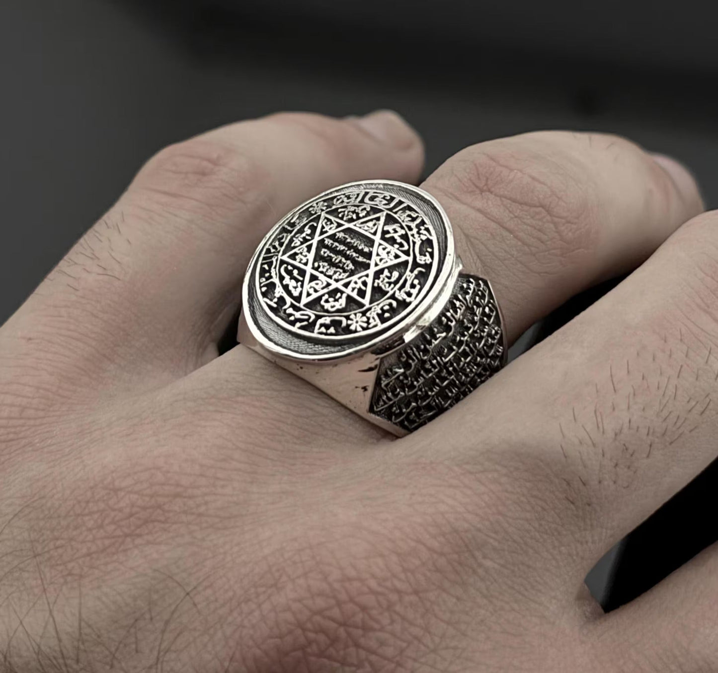 Solomon Islamic Custom Sterling Silver Ring Most Loved