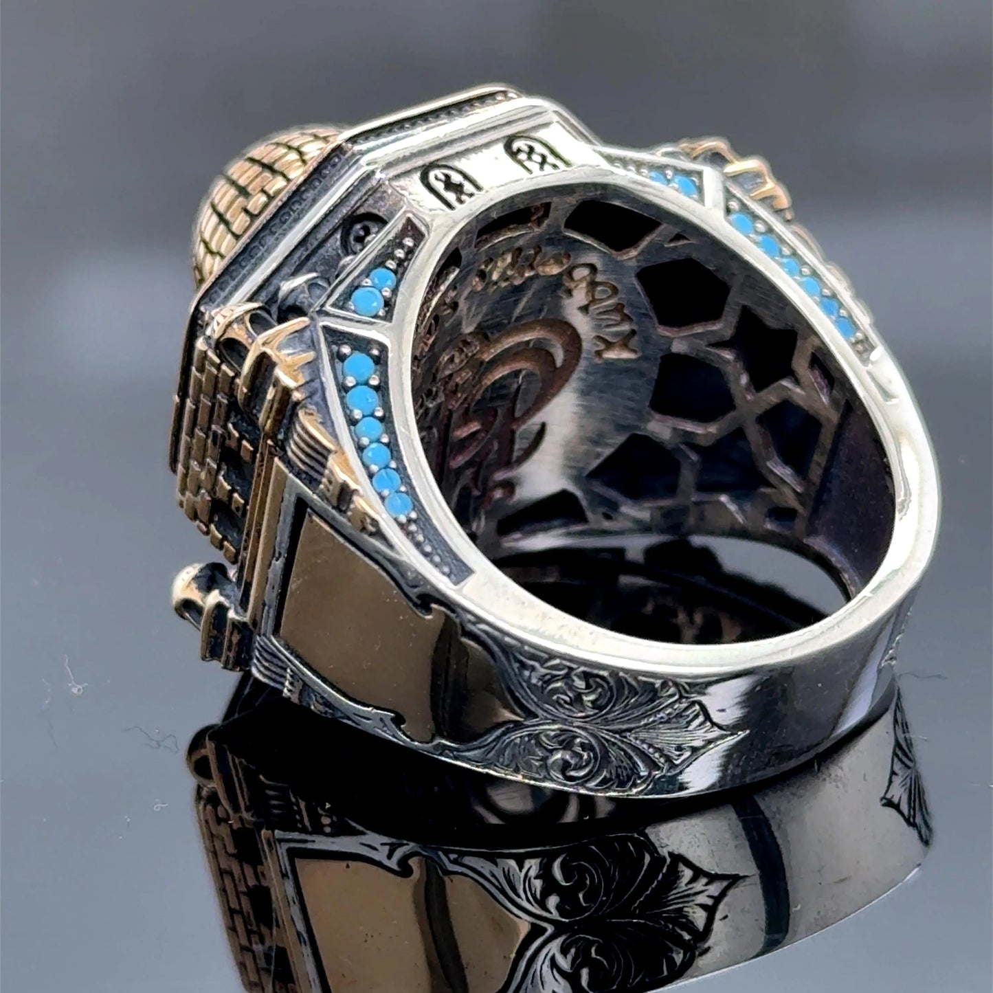 Silver Handmade Mosque Ring