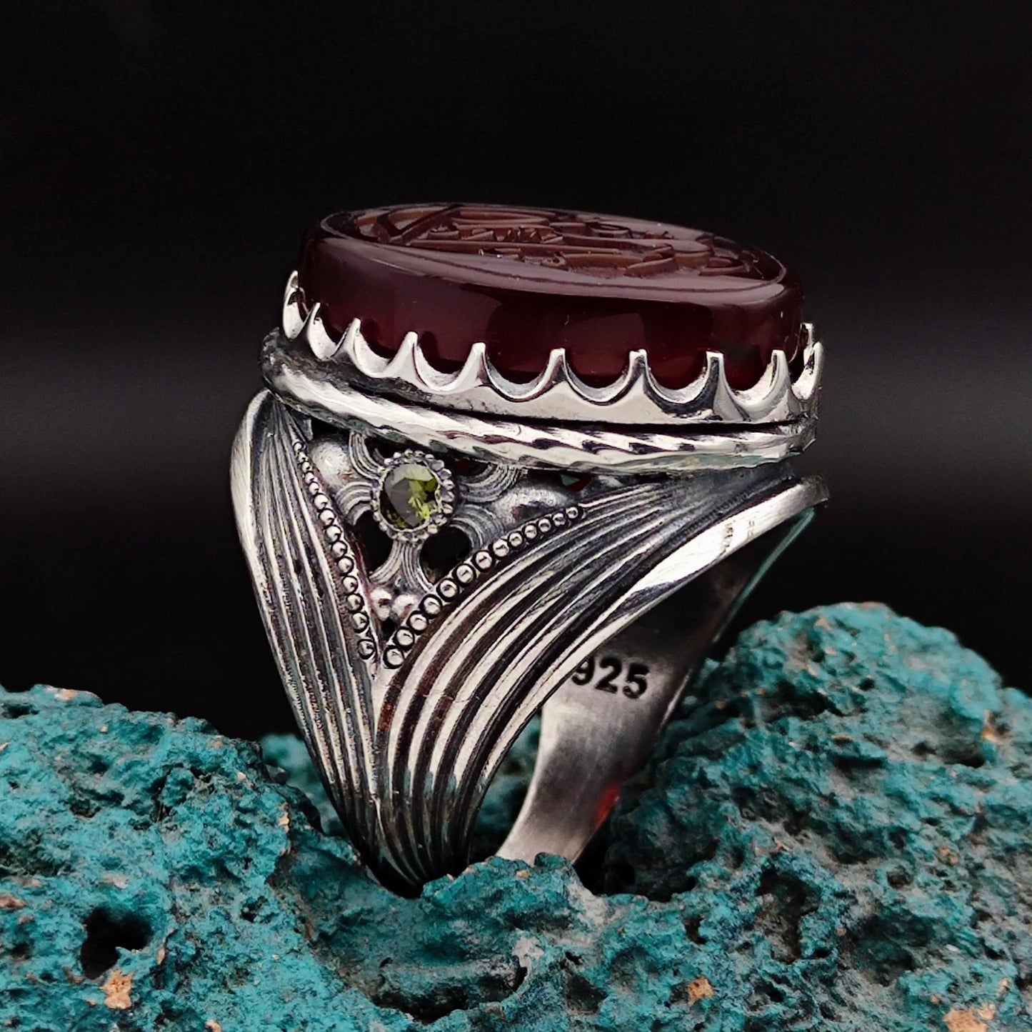 Hand Carved "Al-Musawwir", Name of Allah Ring