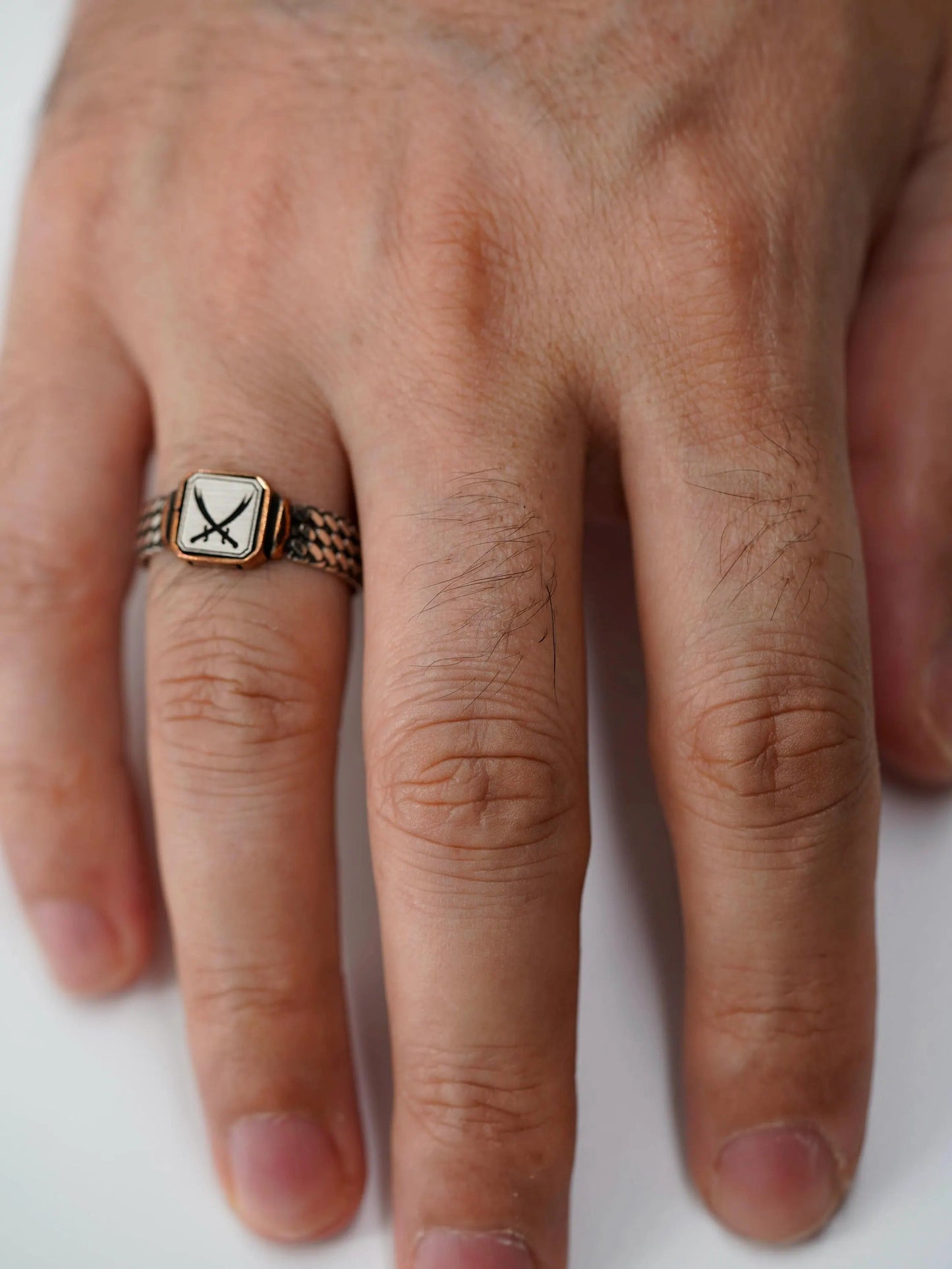 Handmade Sterling Silver Double Zulfiqar Sword Ring