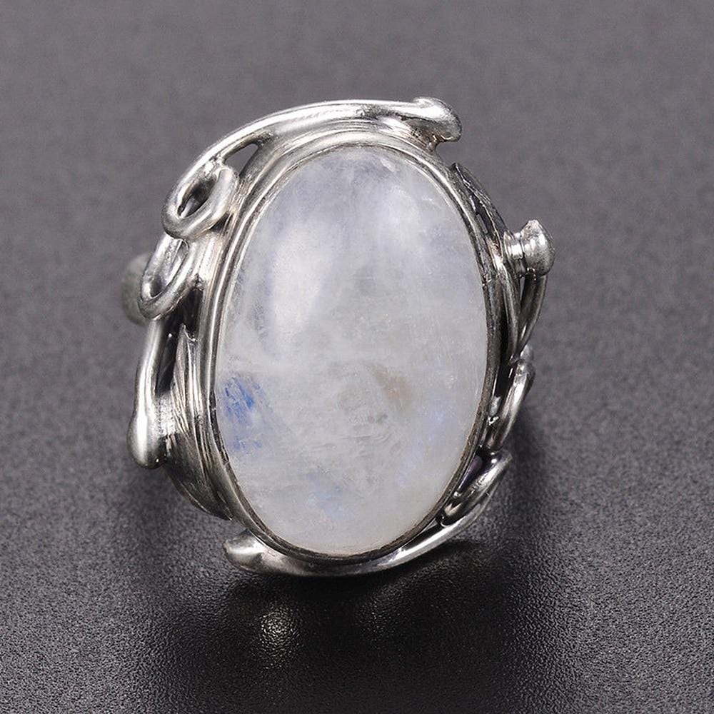 New Vintage 925 Sterling Silver Moon Stone Ring IS2 IS1 VAL1 NS3