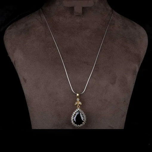 Hurrem Sultan Black Zircon Three Pieces Set