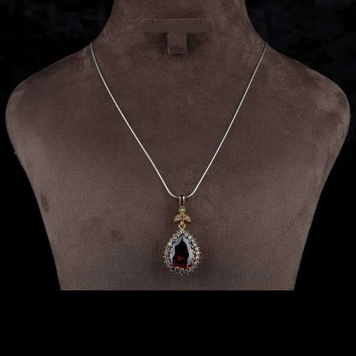 Hurrem Sultan Garnet Three Pieces Set