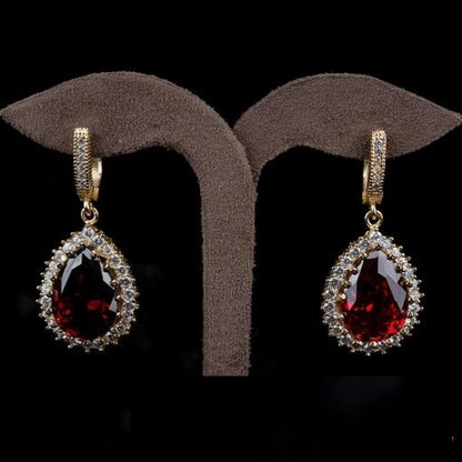 Hurrem Sultan Garnet Three Pieces Set