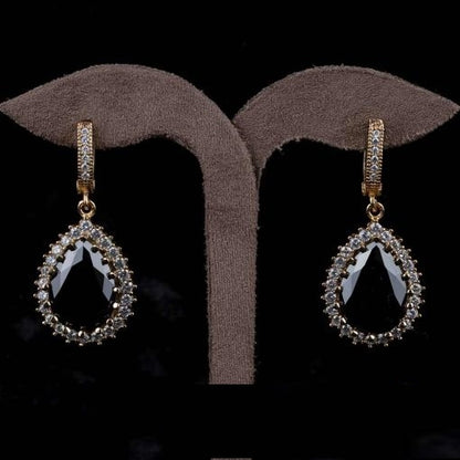 Hurrem Sultan Black Zircon Three Pieces Set