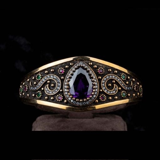 Hurrem Sultan Amethyst Jewelry Set