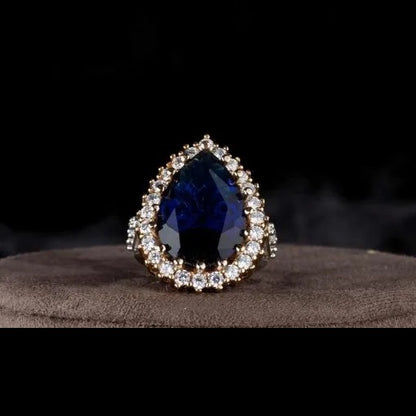 Hurrem Sultan Sapphire Three Pieces Set