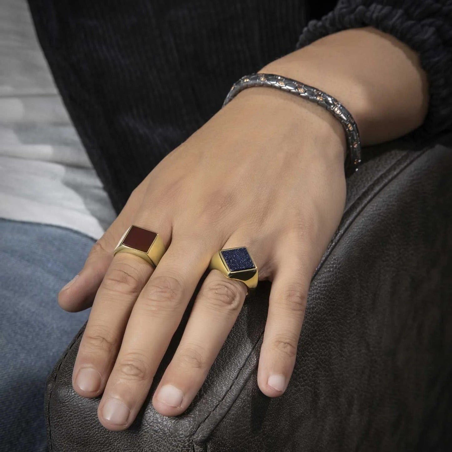 Exclusive Classic Gold Signet Statement Ring