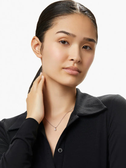 Pear Solitaire Necklace