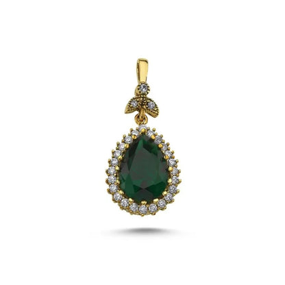Hurrem Sultanas Huyam Emerald Silver Necklace
