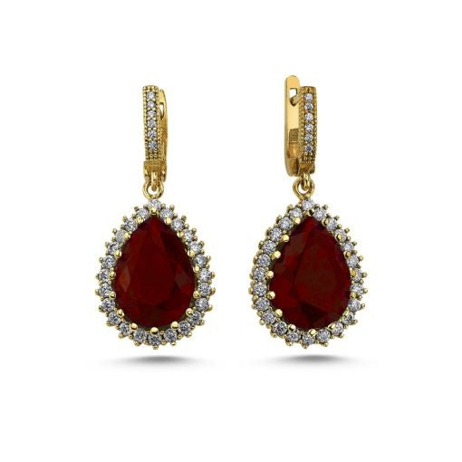 Hurrem Sultan Garnet Jewelry Set