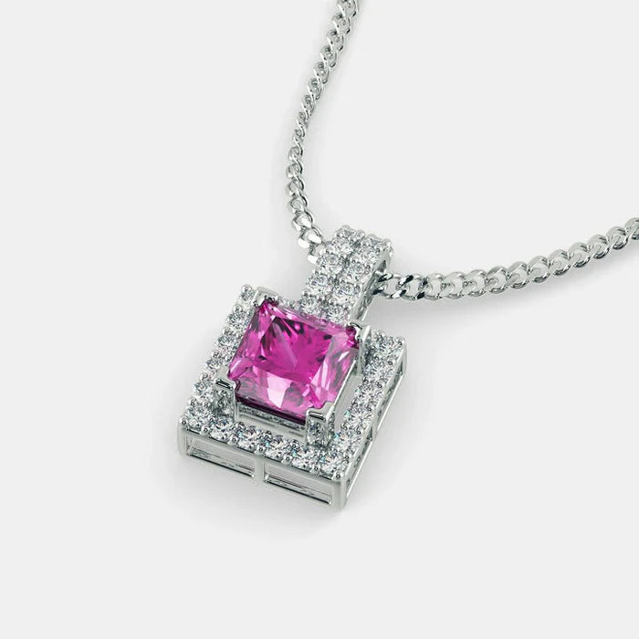 SQUARE SERENA NECKLACE - 925 SILVER