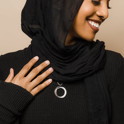 Beautiful Patience Moon Necklace  Women