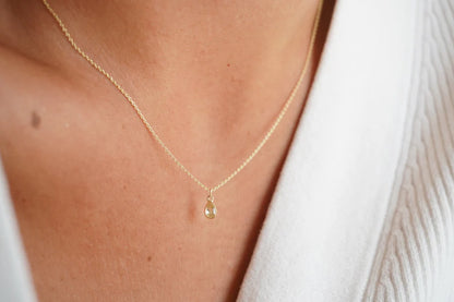 Bezel Gemstone Necklace