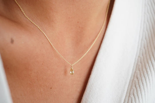 Bezel Gemstone Necklace