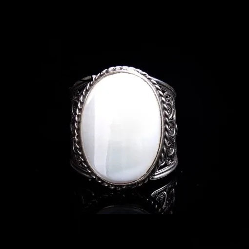 Filigree Silver Turquoise Handmade Silver Ring