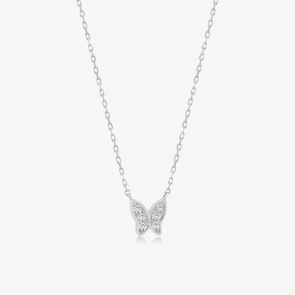 Diamond Butterfly Pendant