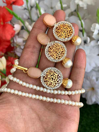 Egyptian Kalma Pendant with Earrings