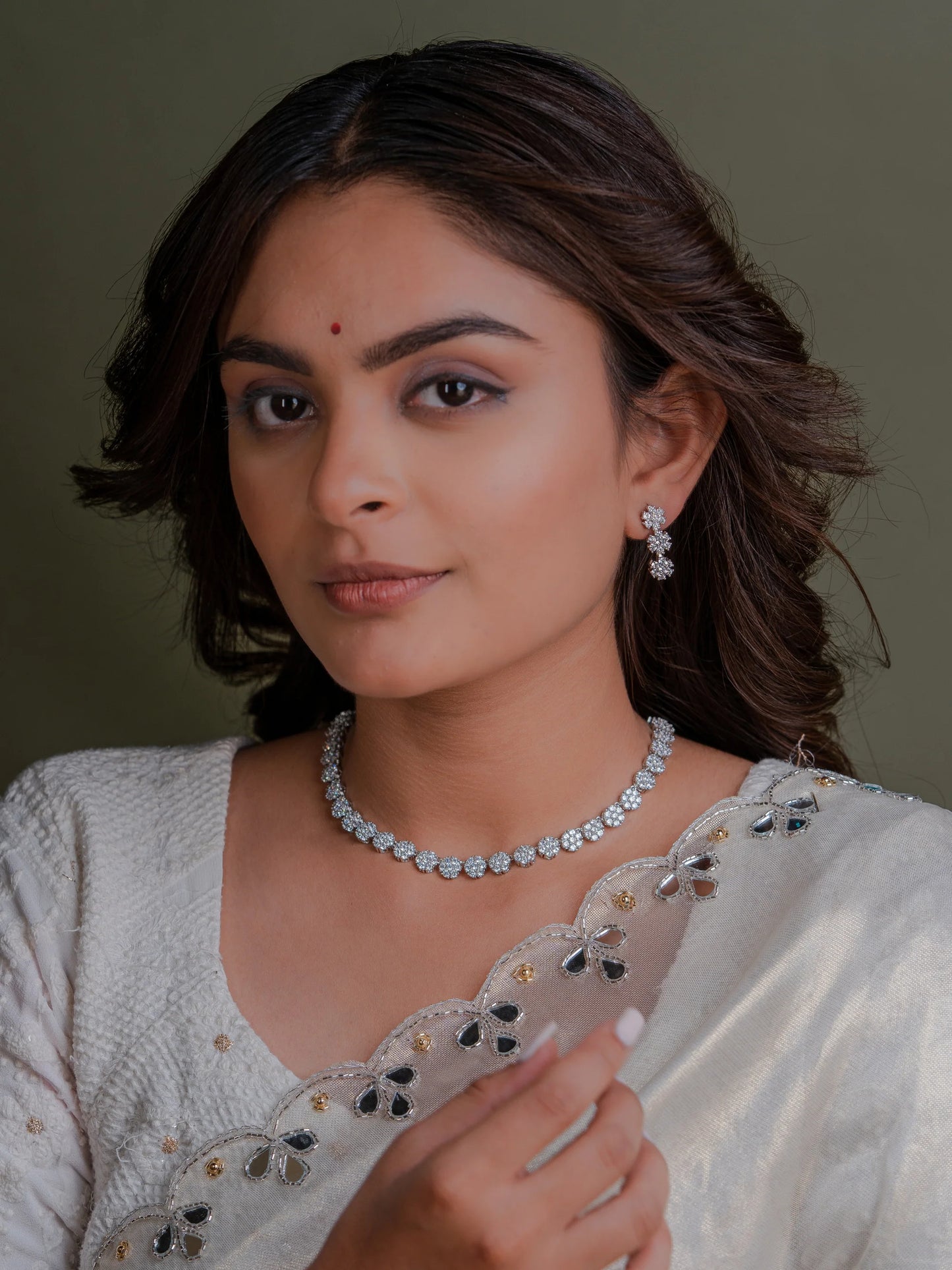 Bombshell Silver Necklace