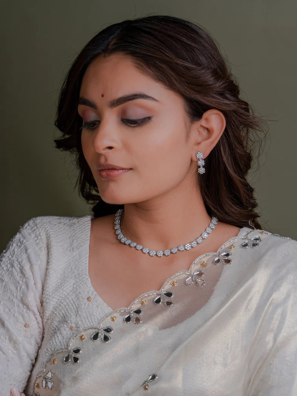 Bombshell Silver Necklace