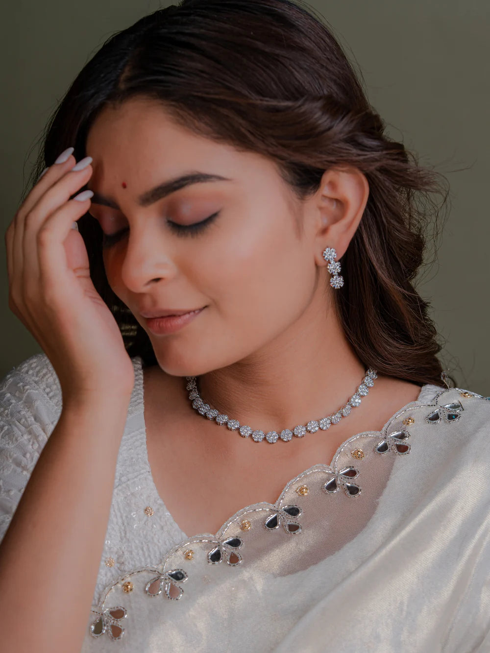 Bombshell Silver Necklace