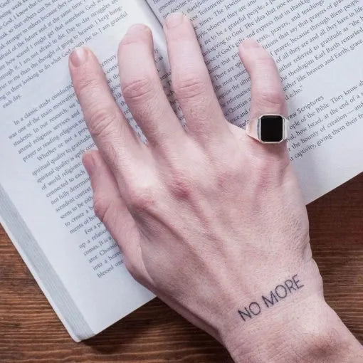 Plain Square Tiger’s Eye Modern Silver Ring