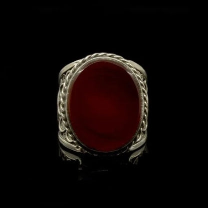 Filigree Silver Turquoise Handmade Silver Ring