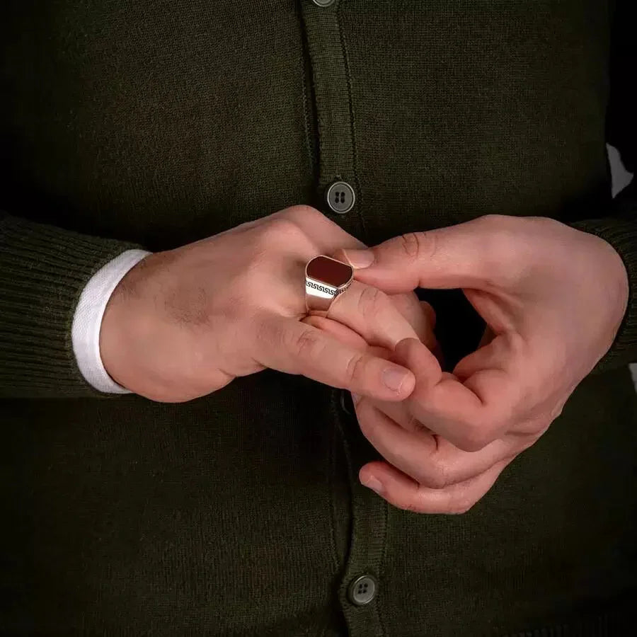 THE IZMIR BLACK AQEEQ RING