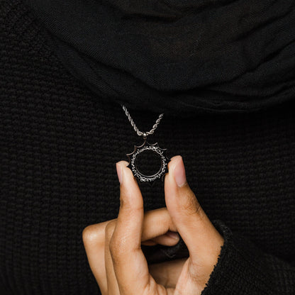 'With Hardship Comes Ease' Sun Necklace