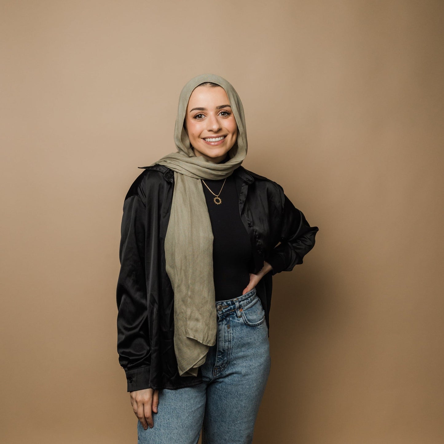 'With Hardship Comes Ease' Sun Necklace