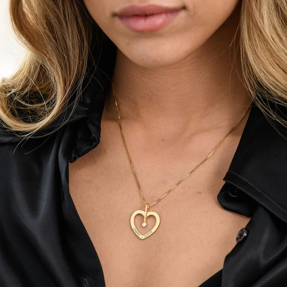 PERSONLIZED LOVE NECKLACE WITH DIAMOND