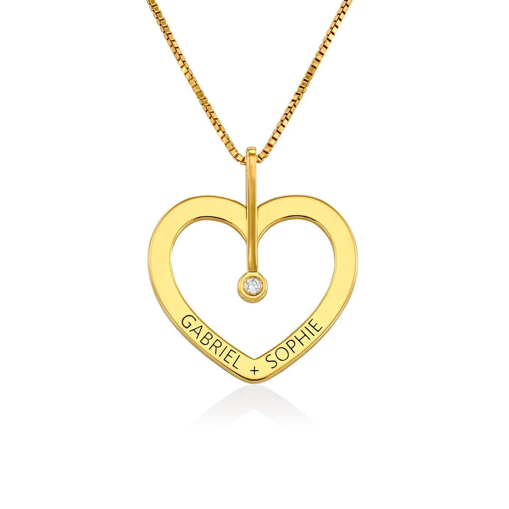 PERSONLIZED LOVE NECKLACE WITH DIAMOND
