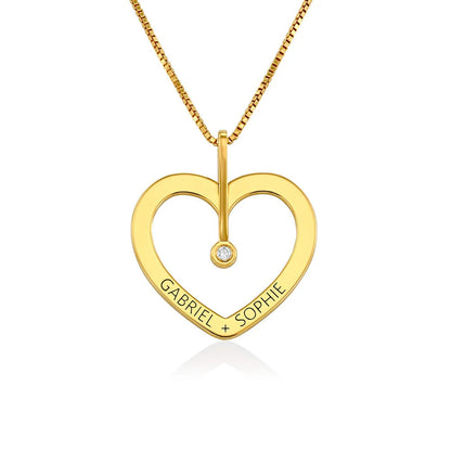 PERSONLIZED LOVE NECKLACE WITH DIAMOND