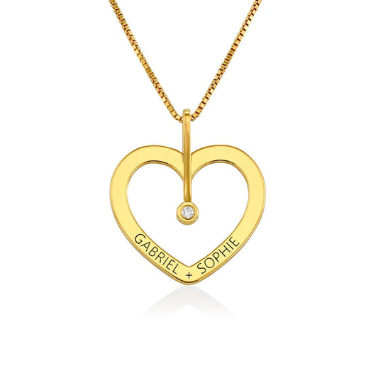 PERSONLIZED LOVE NECKLACE WITH DIAMOND