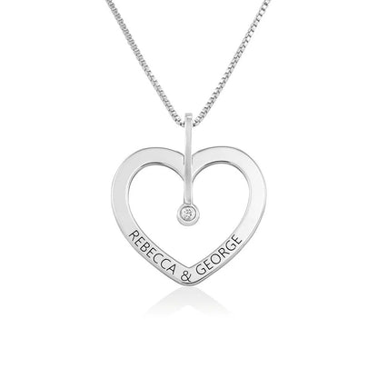 PERSONLIZED LOVE NECKLACE WITH DIAMOND