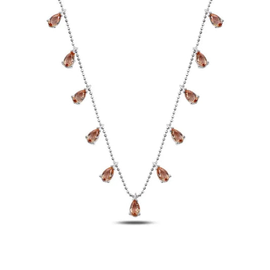 Silver Zultania Dangle Elegance Necklace