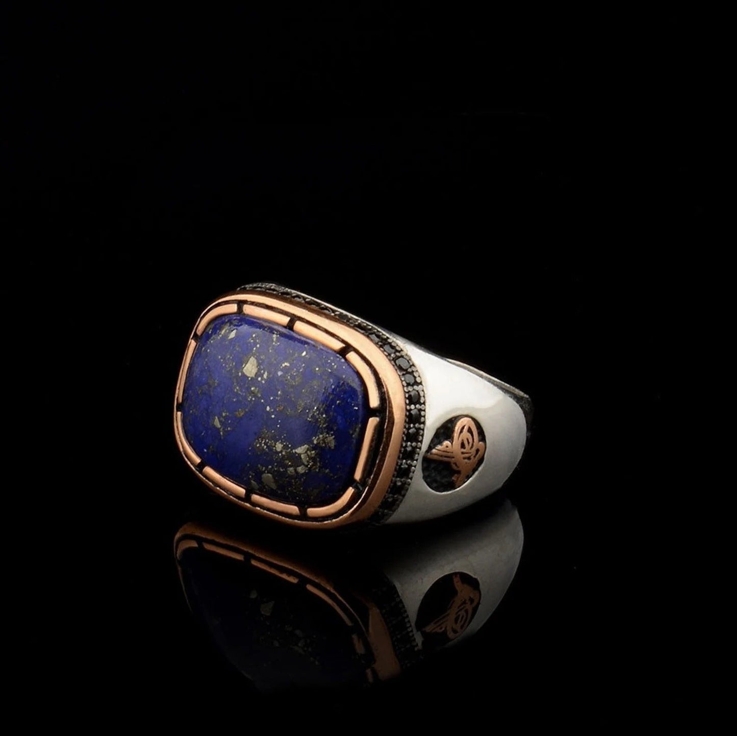 Lapis Lazuli Men Silver Ring