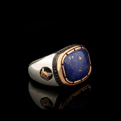 Lapis Lazuli Men Silver Ring