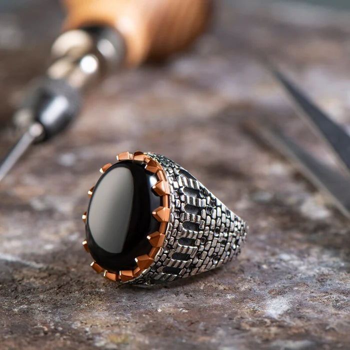 Castle Wall Turkish Ring-925