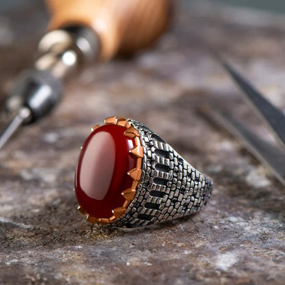 Castle Wall Turkish Ring-925