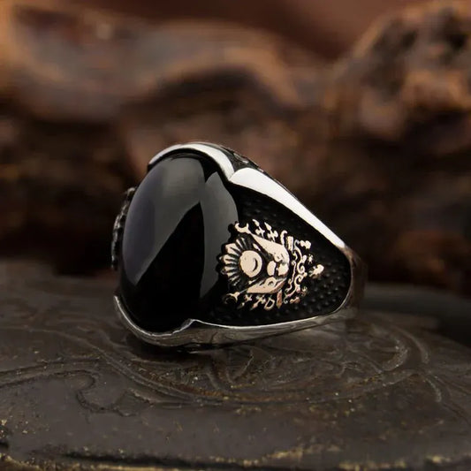 Black Rhodium & Gold Plated 925 Sterling Silver Ring