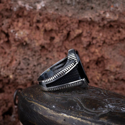 Brown Tiger’s Eye Oval Micro Cut Silver Ring