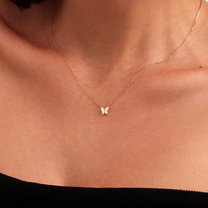 Diamond Butterfly Pendant