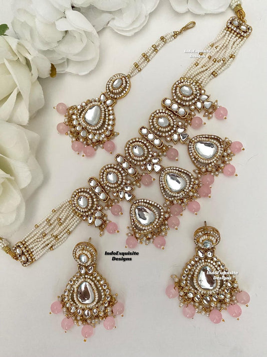 Kundan Choker necklace Set
