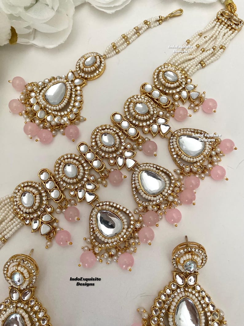 Kundan Choker necklace Set